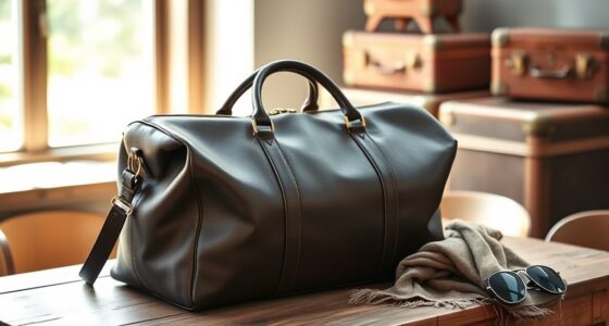 luxury leather weekend bags