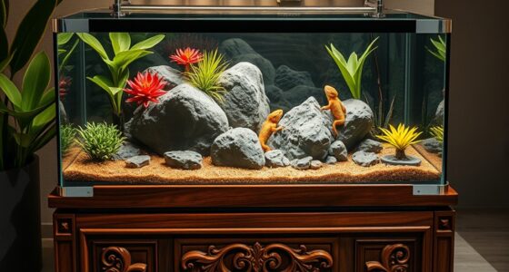 luxury reptile terrarium showcase