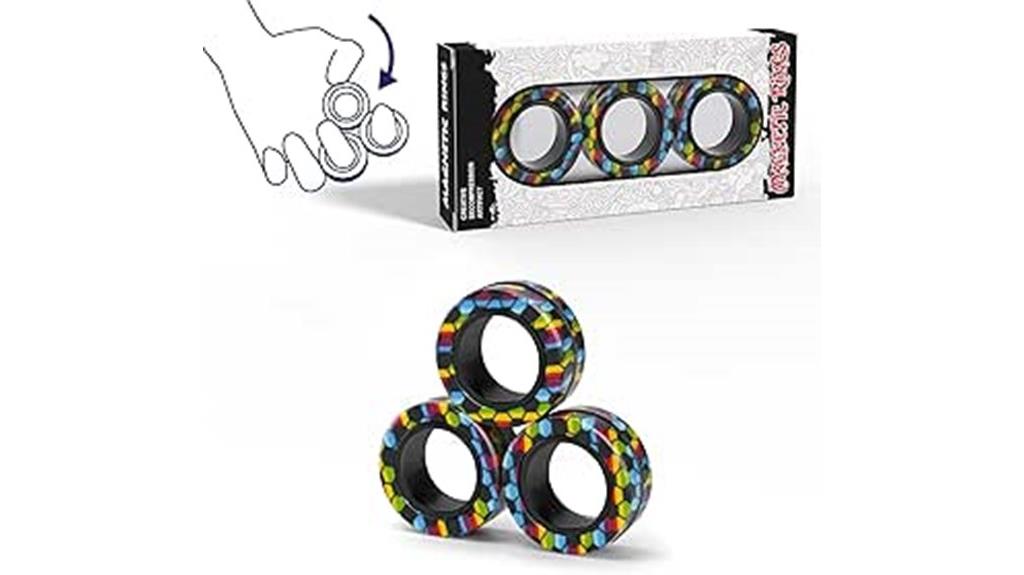magnetic fidget ring set