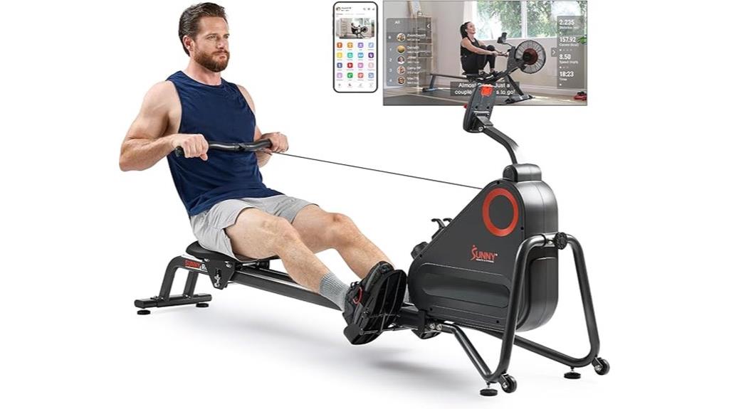 magnetic home rowing machine