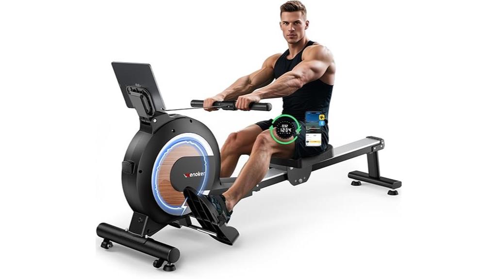 magnetic resistance rowing machine