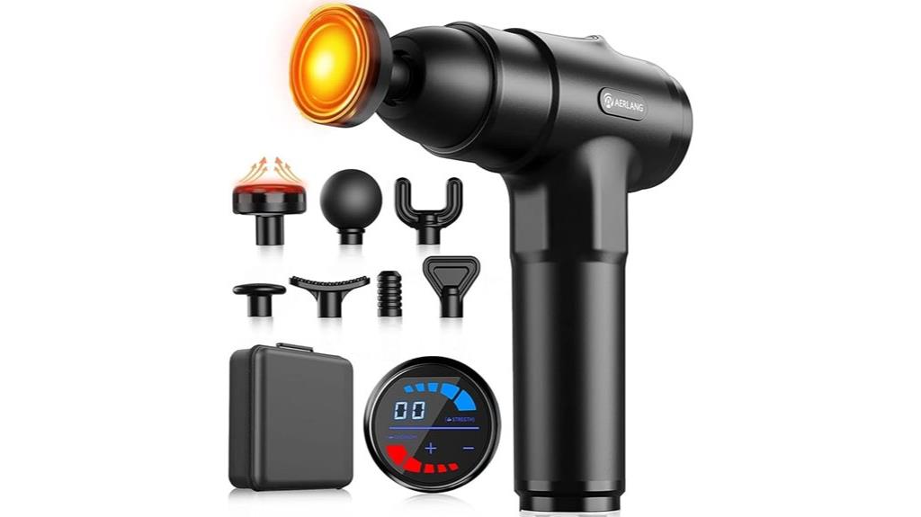 massage gun with heat