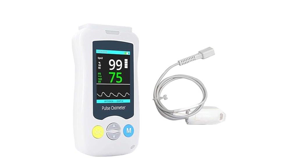 medical grade pulse oximeter alarms