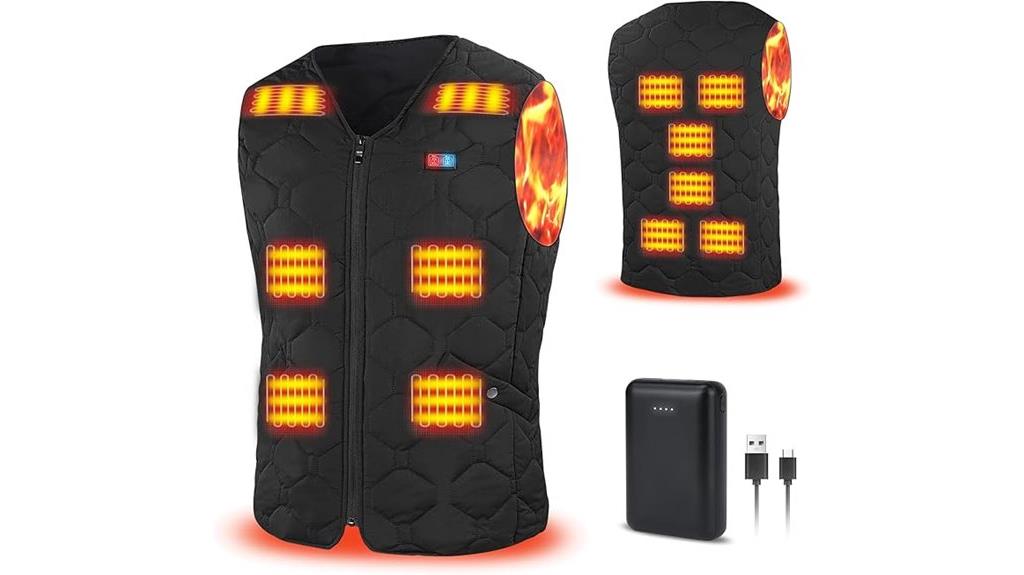 men s heated vest warmth