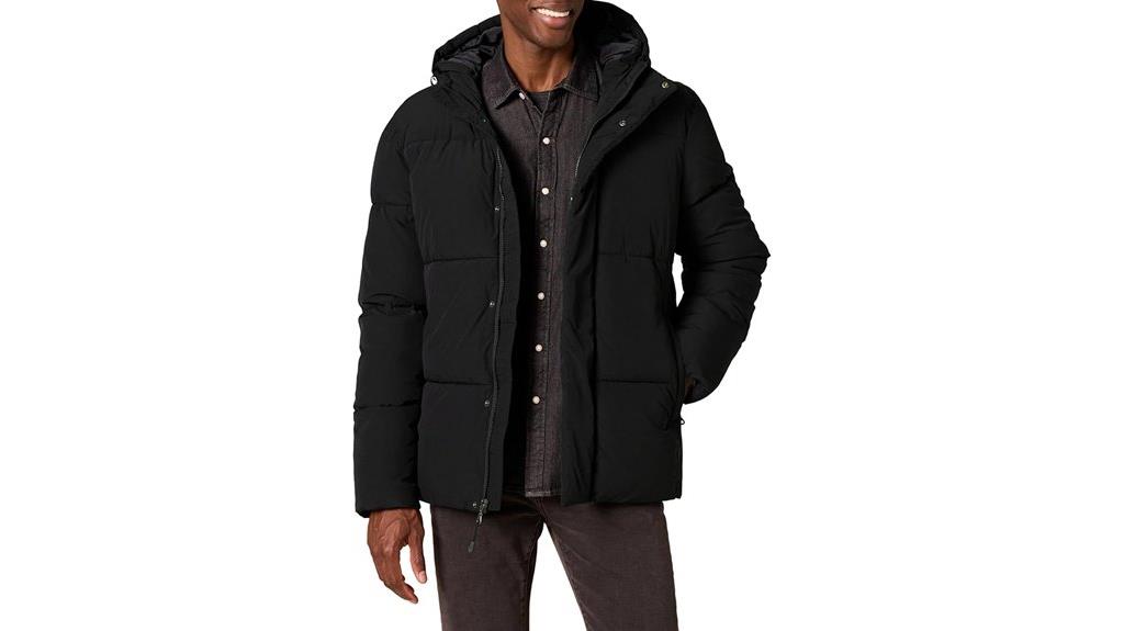 men s hooded puffer coat