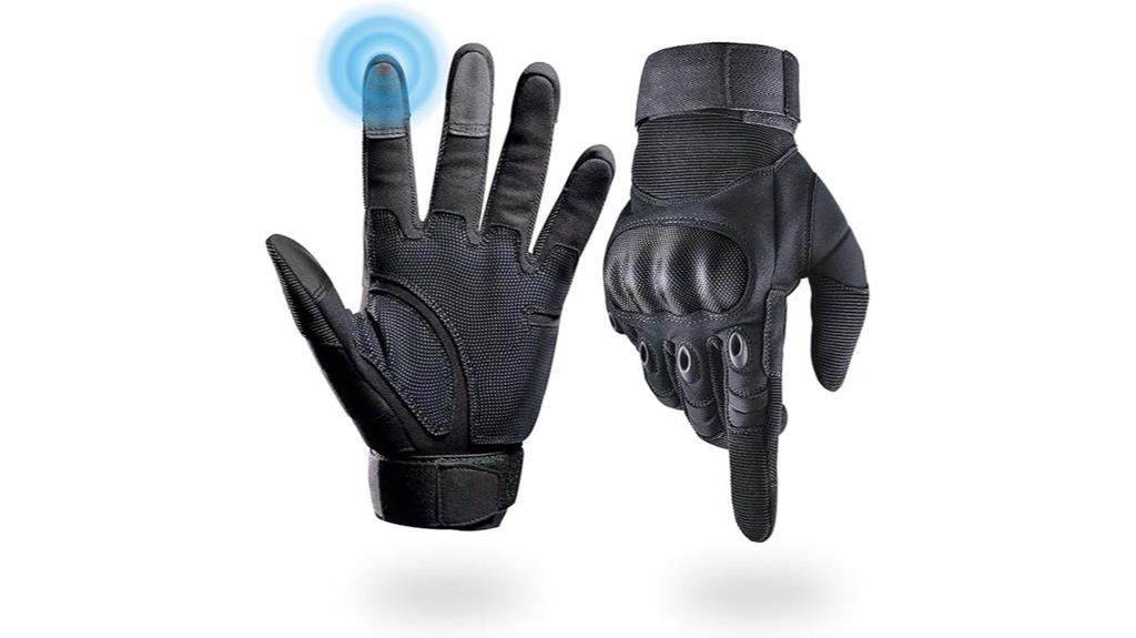 men s tactical gloves with knuckle protection