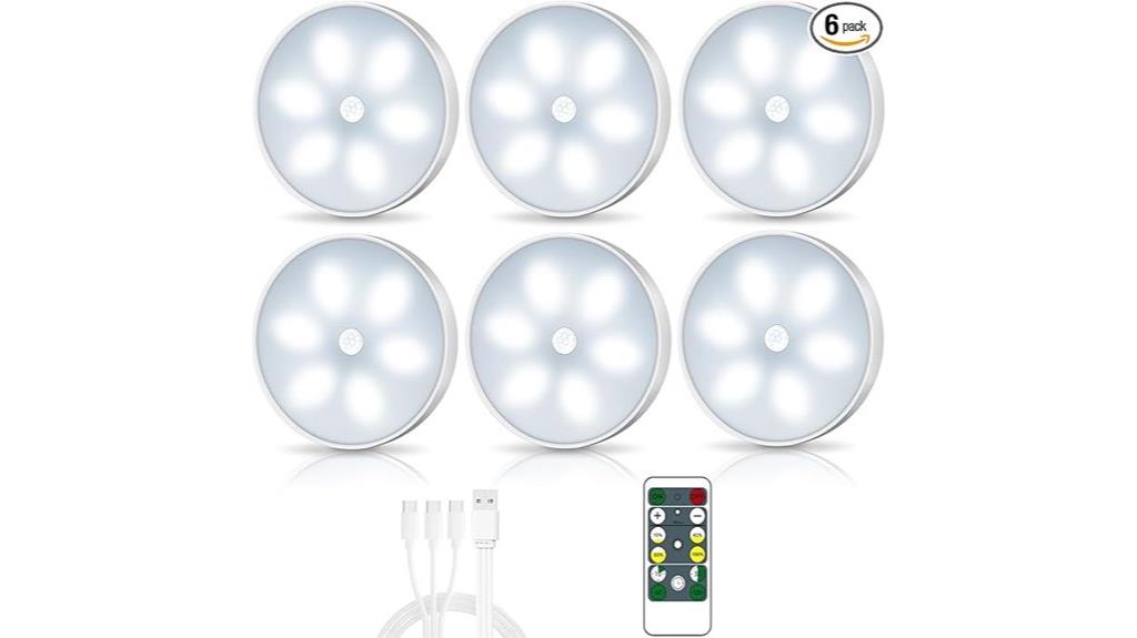 motion activated led puck lights