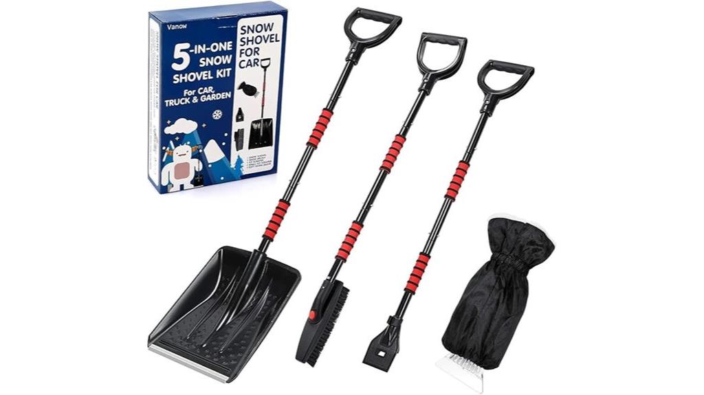 multi function foldable snow shovel