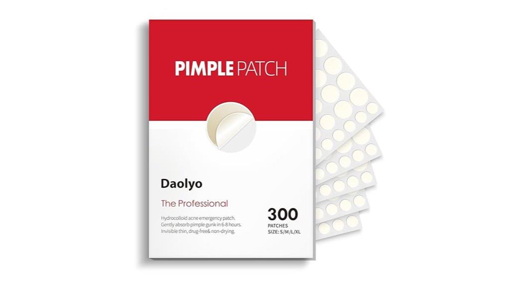 multiple sizes acne patches