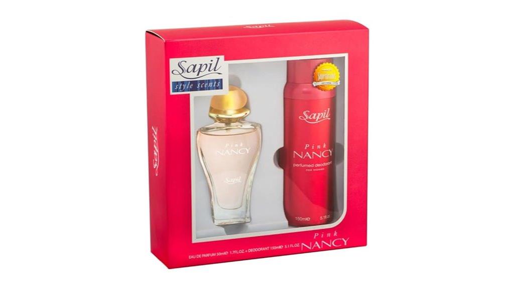 nancy pink perfume gift set