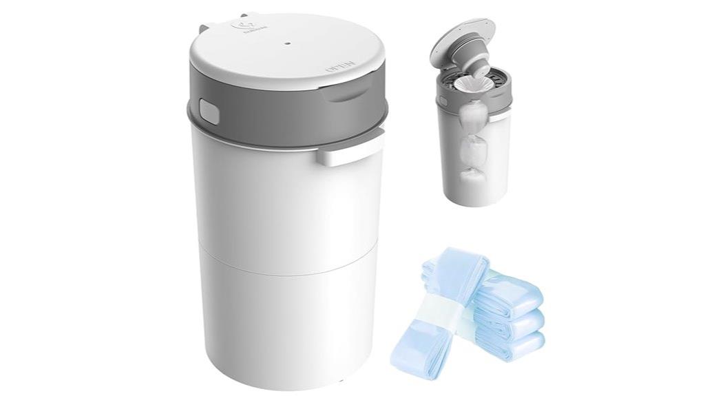 odor locking diaper pail