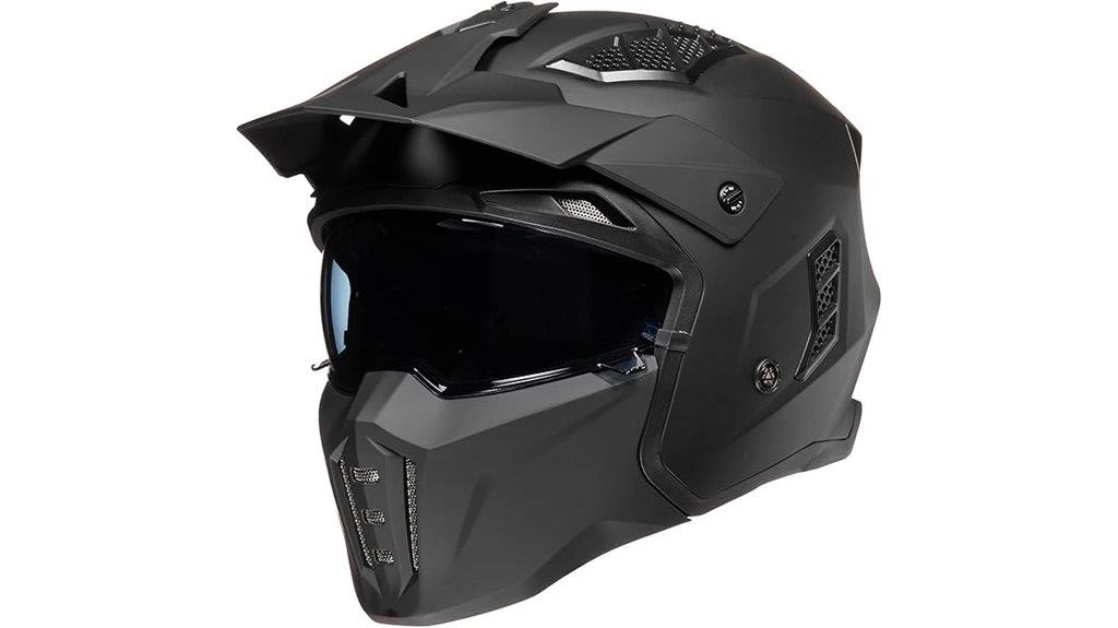 open face motorcycle helmet