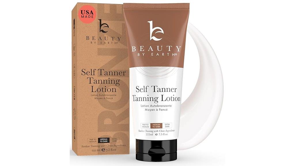 organic ingredients self tanner