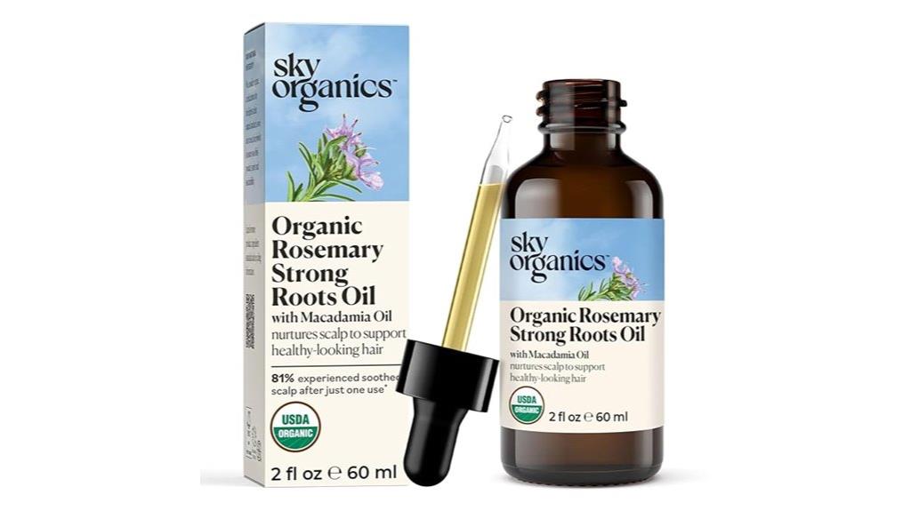 organic rosemary hair oil