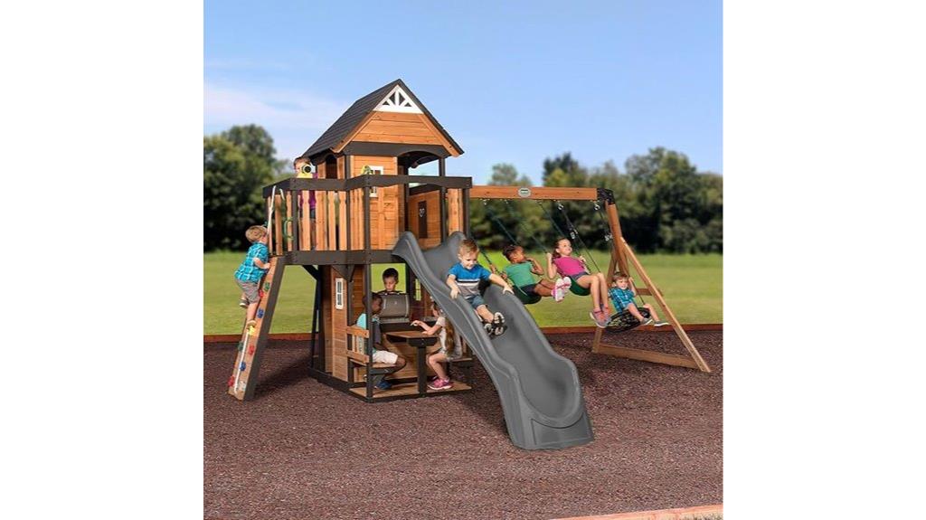outdoor playground equipment set