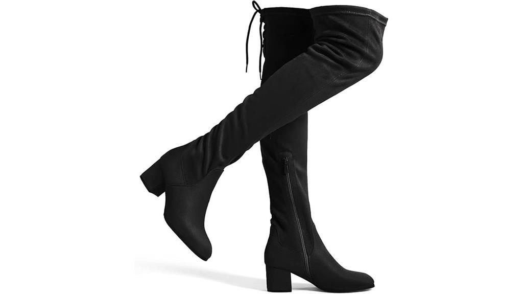 over the knee chunky boots