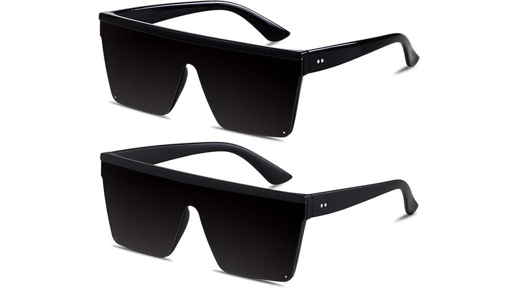 oversized square sunglasses