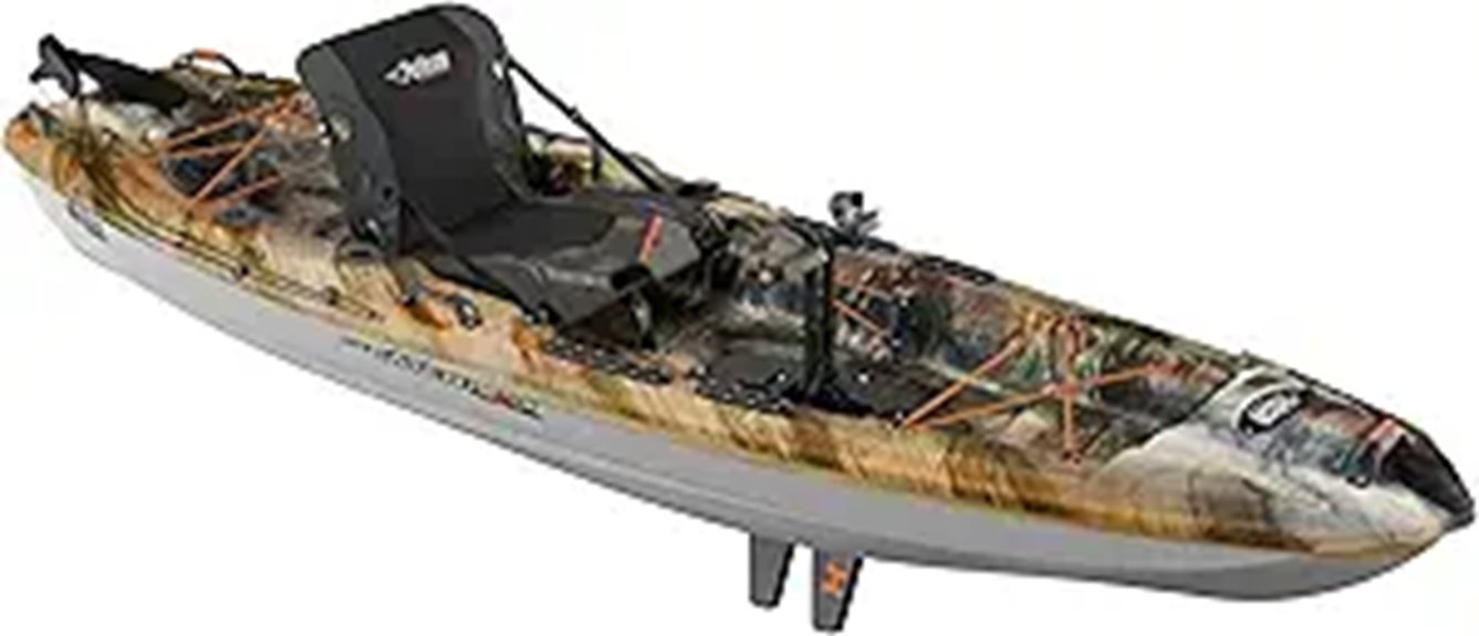 pedal powered fishing kayak