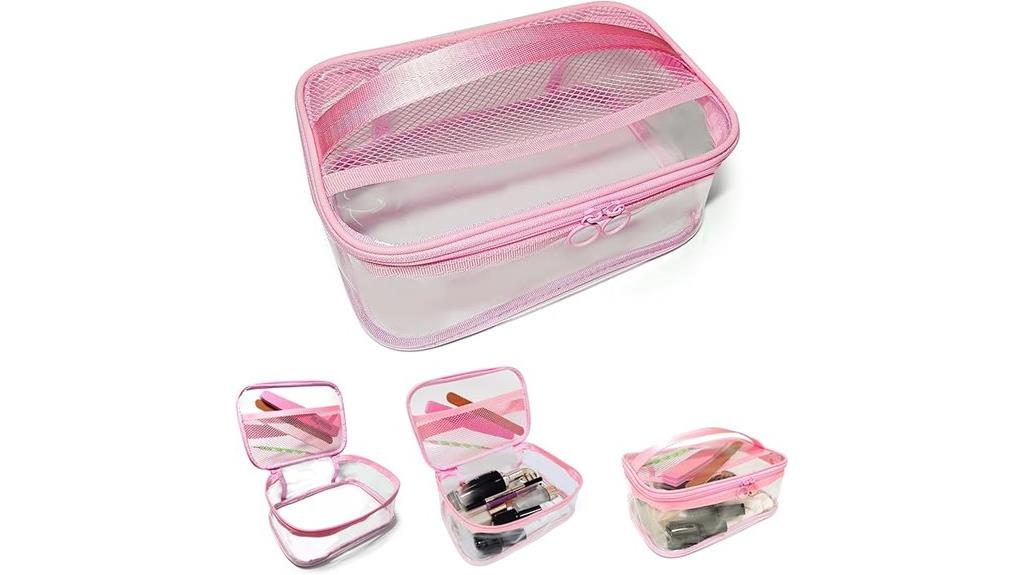 pink mesh tsa organizer
