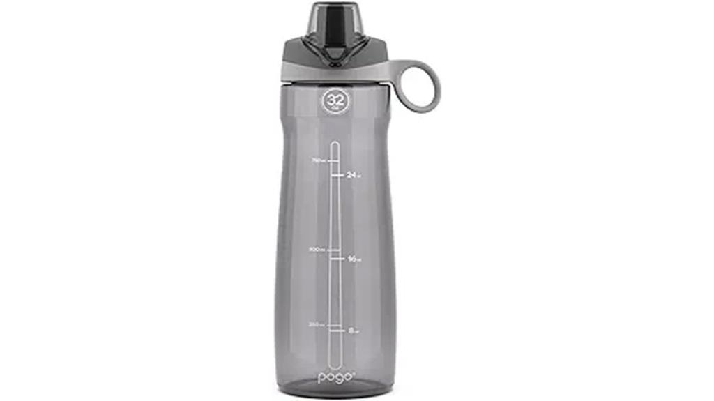 plastic water bottle with lid