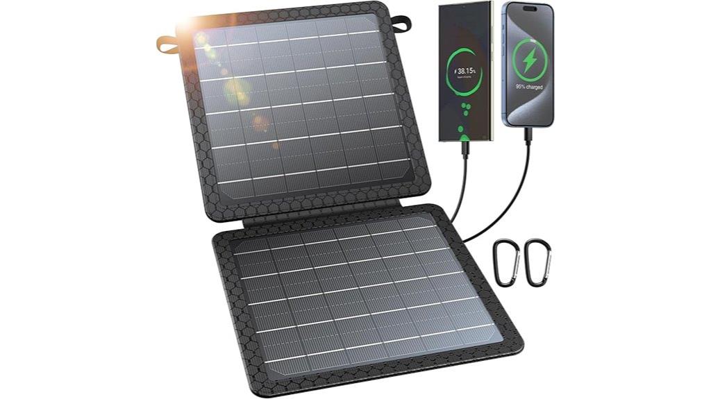 portable 10w foldable solar charger