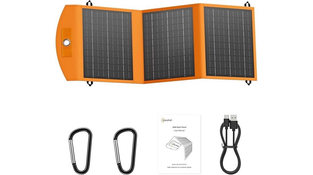 portable 30w solar charger