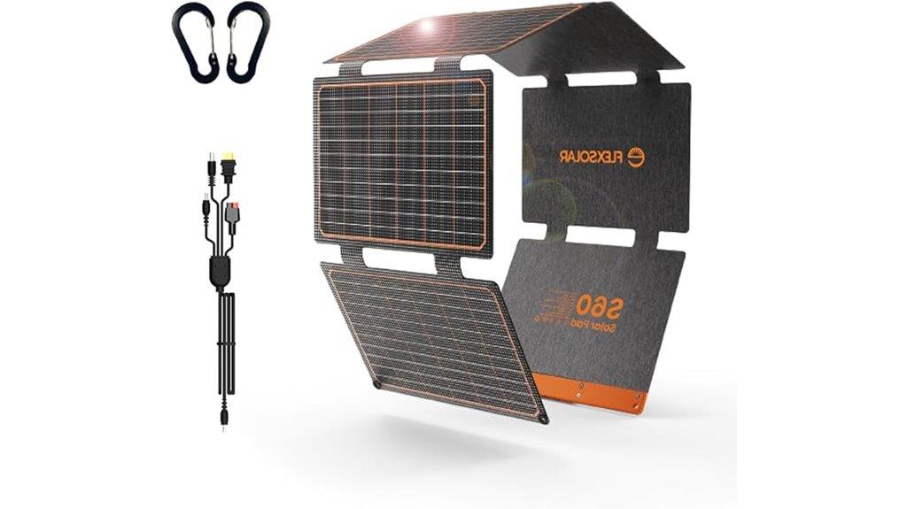 portable 60w solar charger