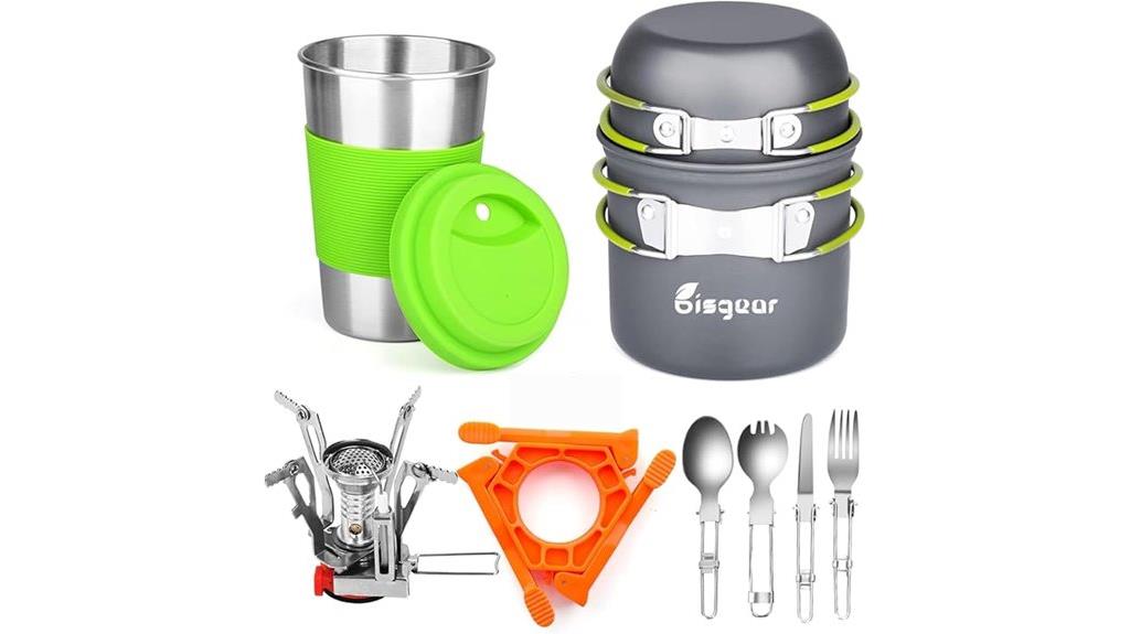 portable camping stove set