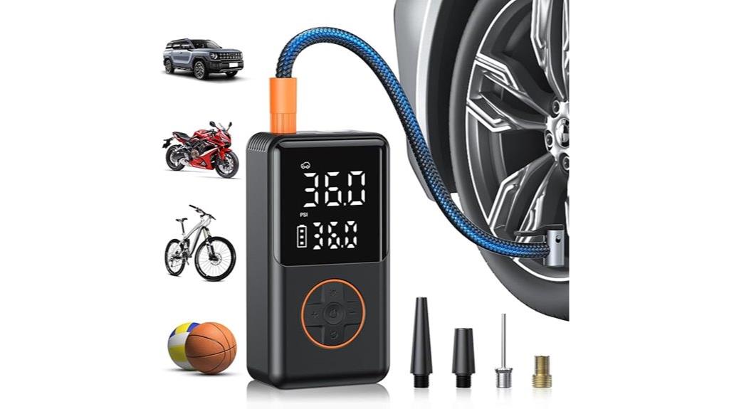 portable digital tire inflator