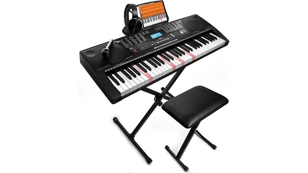 portable full size keyboard with accessories