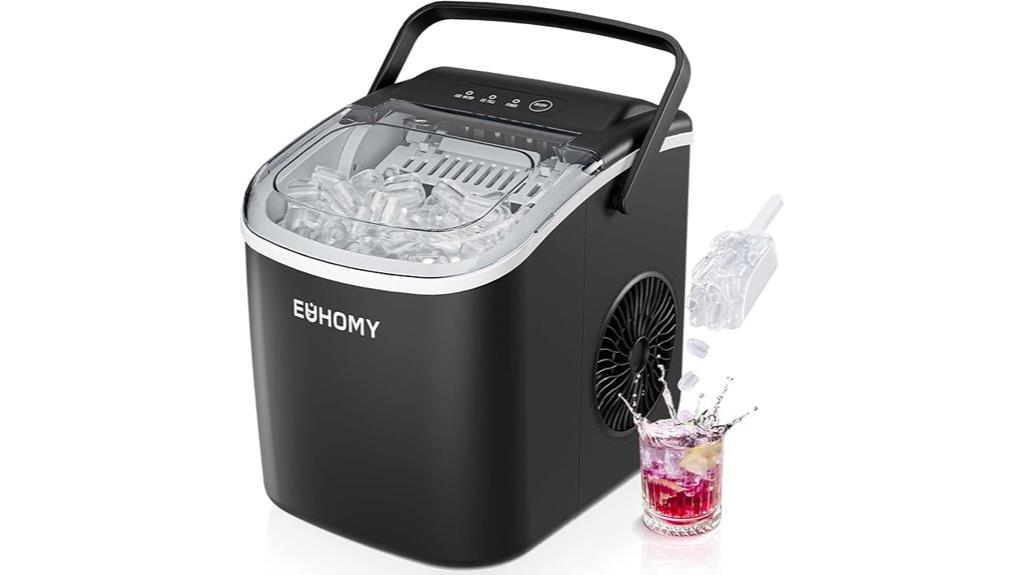 portable ice maker with basket
