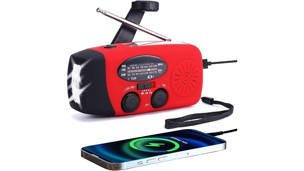 portable radio with emergency power