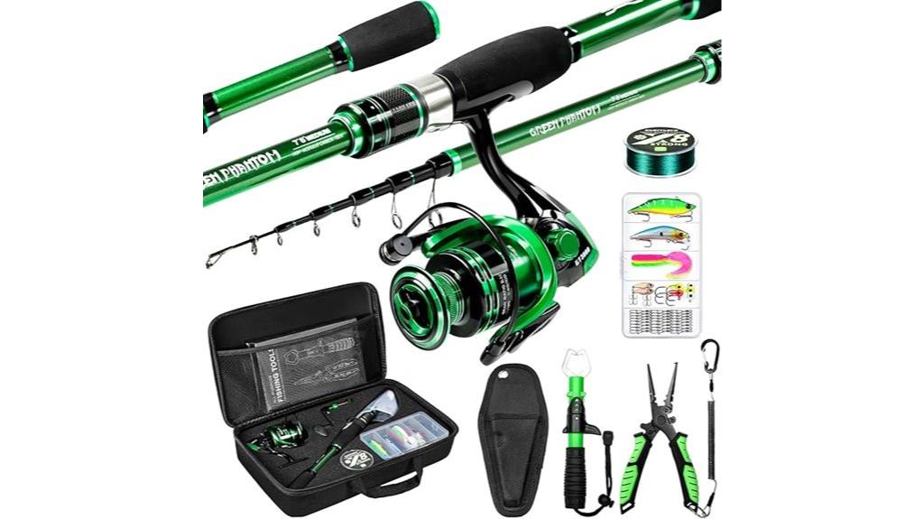 portable telescoping fishing combo