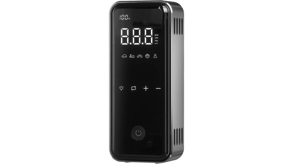 portable tire inflator device