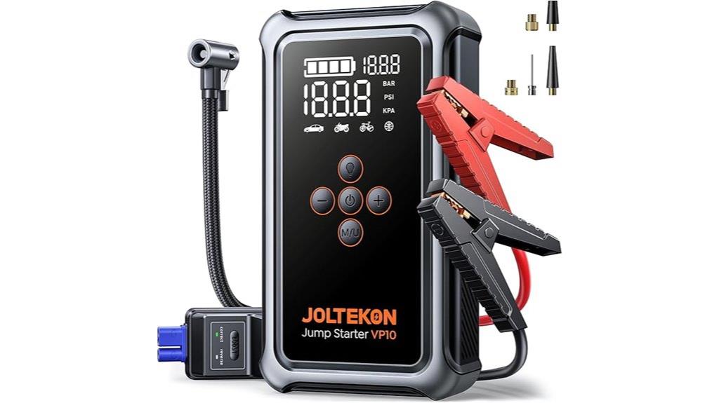 powerful jump starter compressor
