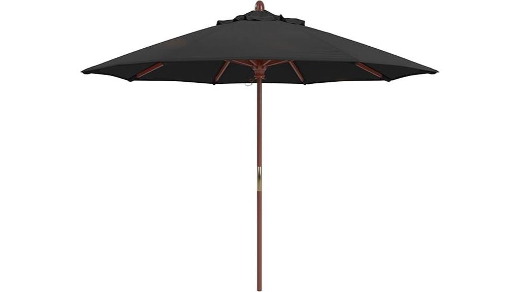 premium 9 foot hardwood umbrella