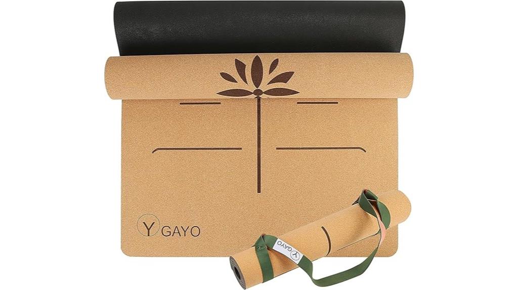 premium cork yoga mat