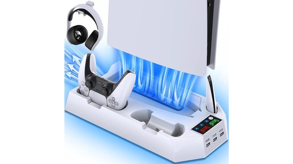 ps5 stand with cooling