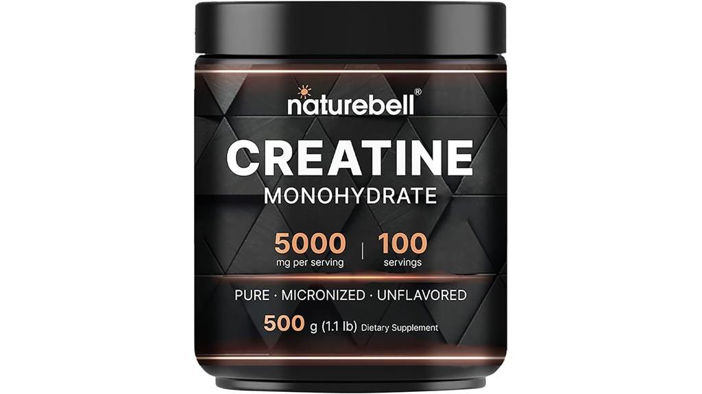 pure creatine monohydrate powder
