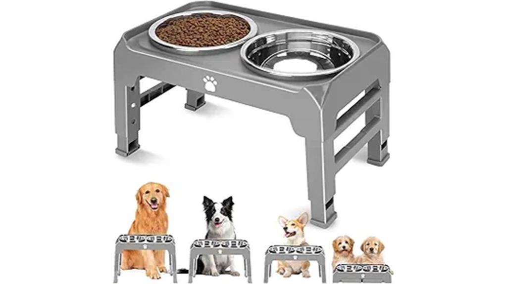 raised dog bowl stand