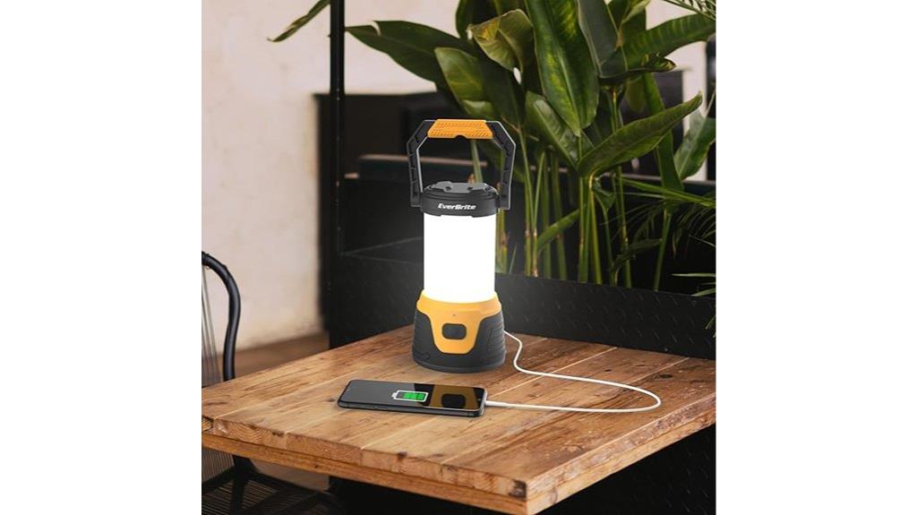 rechargeable camping lantern power