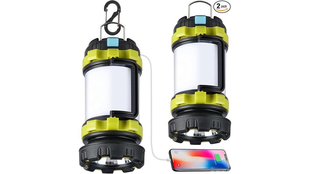 rechargeable camping lantern set