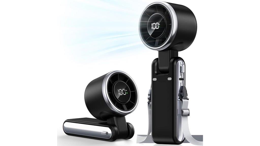 rechargeable handheld personal fan