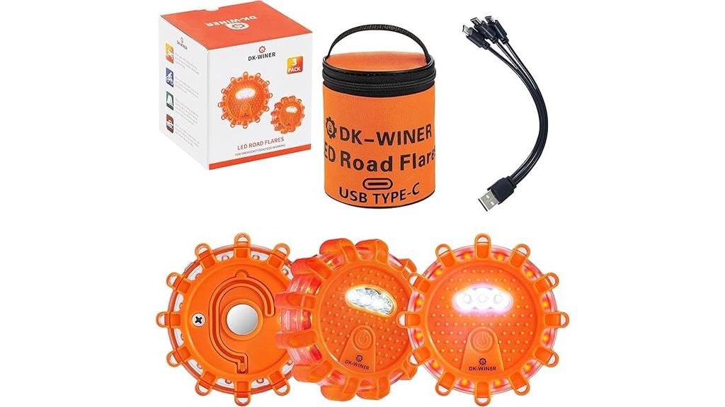 rechargeable led flares kit