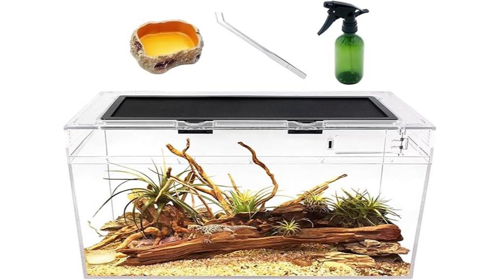 reptile terrarium dimensions set