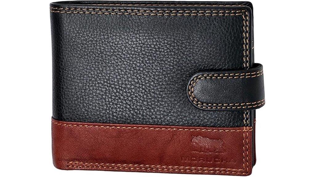 rfid blocking leather wallet