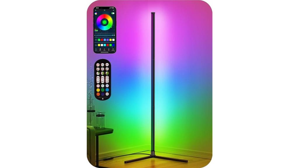 rgb led corner lamp