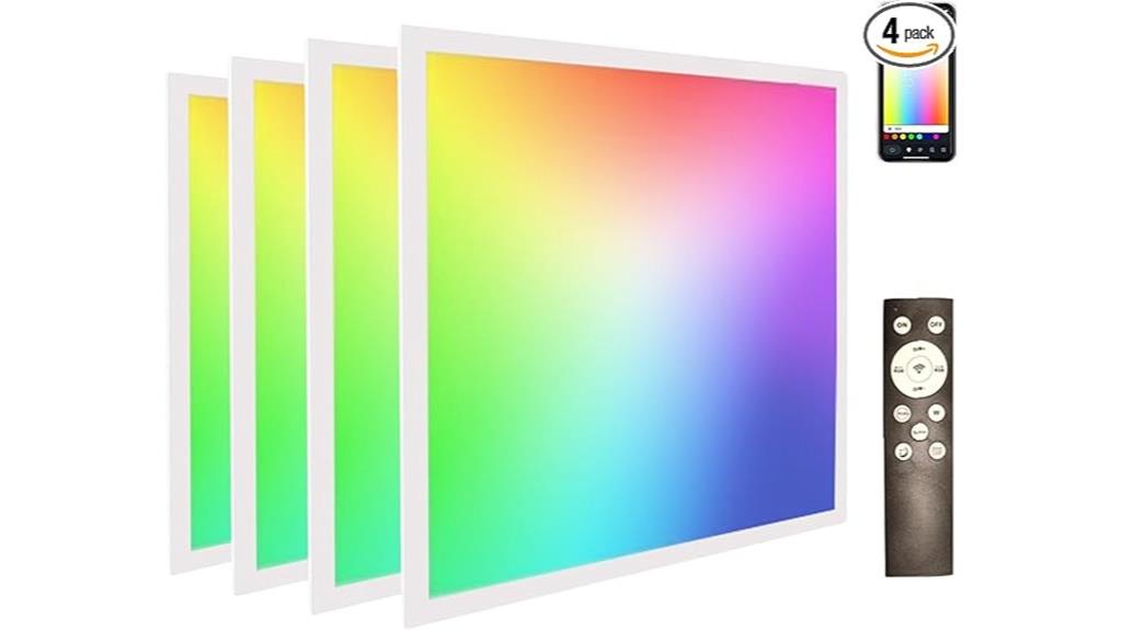 rgbw flat panel lights