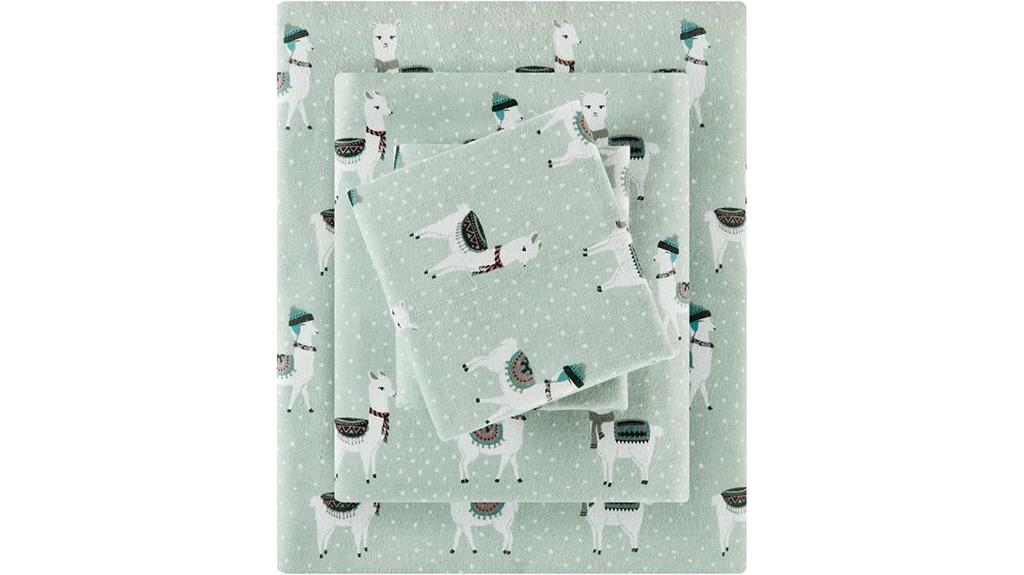 seafoam flannel queen sheets