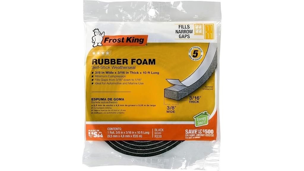 self stick rubber weatherseal